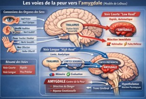 LES VOIES DE LA PEUR VERS l'AMYGDALE